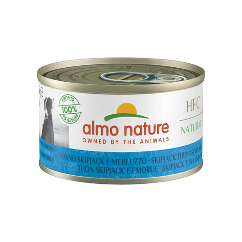 Almo Nature Dog HFC 95 Natural Hundefutter - Dosenfutter - Skipjack Thunfisch & Kabeljau