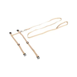 Beeztees Nylon Katzengeschirr Uni - Beige -Haustierprodukte beeztees nylon kattentuig uni beige 186640 0500 none