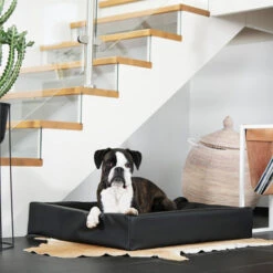 Bia Kunstleder-Bezug Schwarz -Haustierprodukte bia kunstleer hoes zwart 164089 0500 none