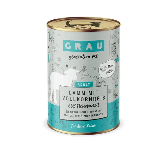 Grau Adult Katzenfutter - Lamm Mit Vollkornreis, Glutenfrei 1 Grau Adult Katzenfutter - Lamm Mit Vollkornreis, Glutenfrei