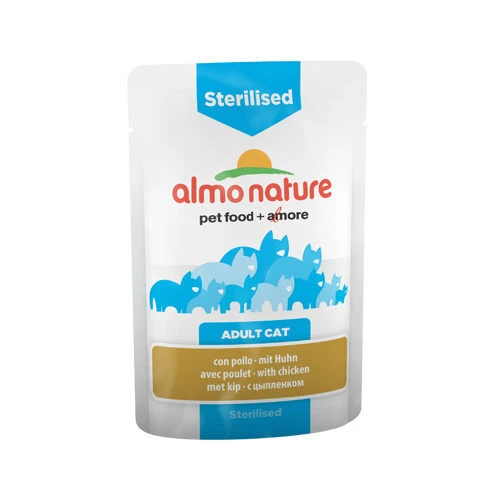 Almo Nature Sterilised Katzenfutter - Frischebeutel - Huhn 1 Almo Nature Sterilised Katzenfutter - Frischebeutel - Huhn