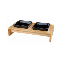 Trixie Napf-Set - Keramik/Holz 7 Trixie Napf-Set - Keramik/Holz -Haustierprodukte trixie voer waterbak set keramiek hout 178711 0500 none